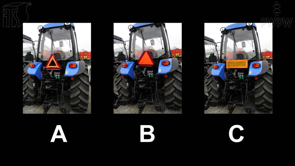 zdjecie do pytania - Jak powinien być oznakowany ciągnik rolniczy?